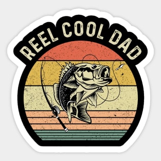 Reel Cool Dad Sticker